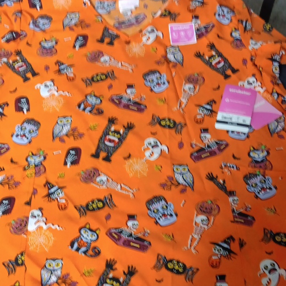 Scrubstar Halloween Costume Orange and Purple